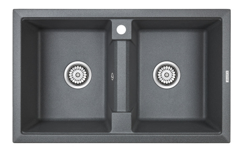 Кухонная мойка Paulmark TANDEM 80/2 PM238150-DG 81х50 цвет графит